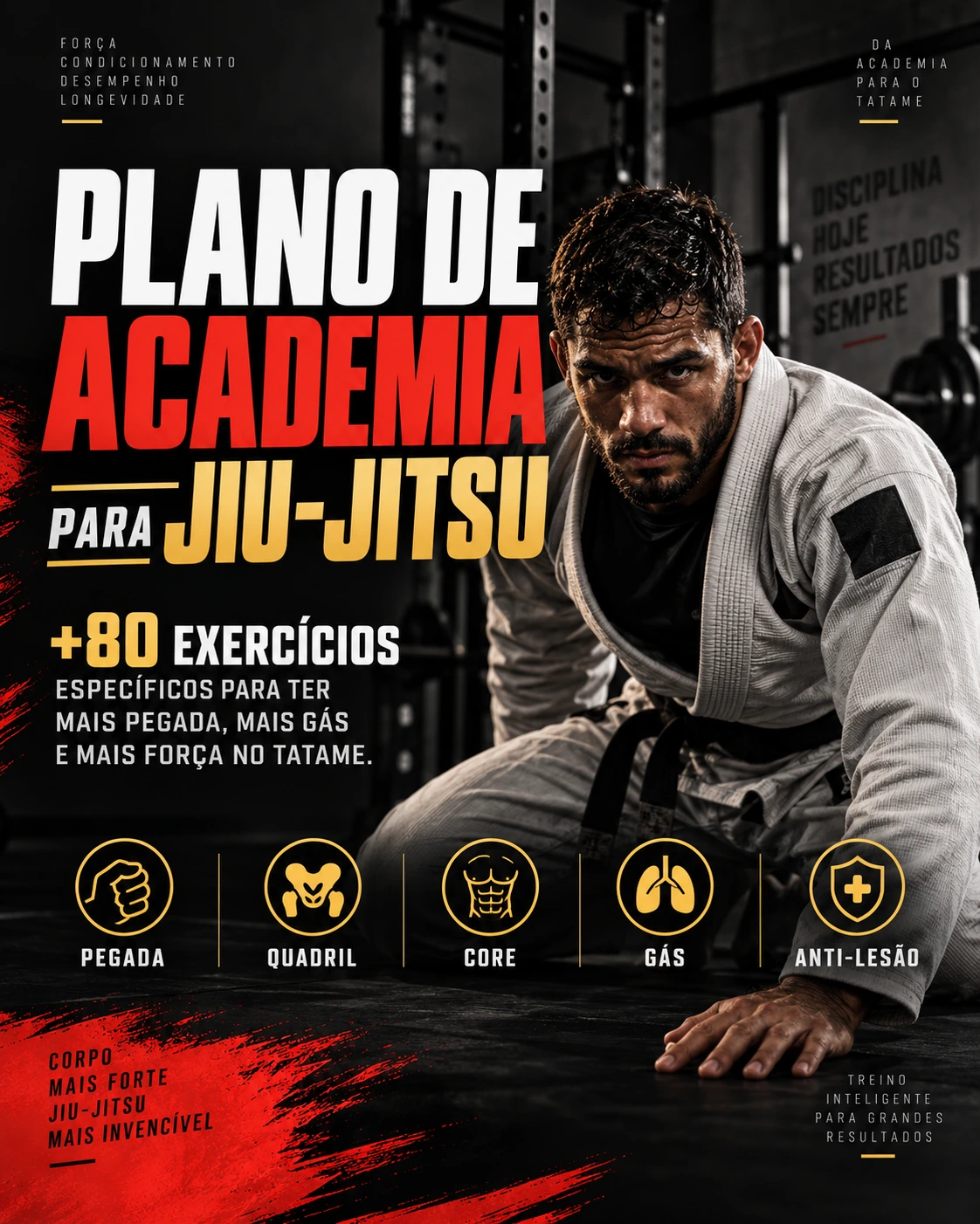 Capa do Plano Básico de Academia para Jiu-Jitsu