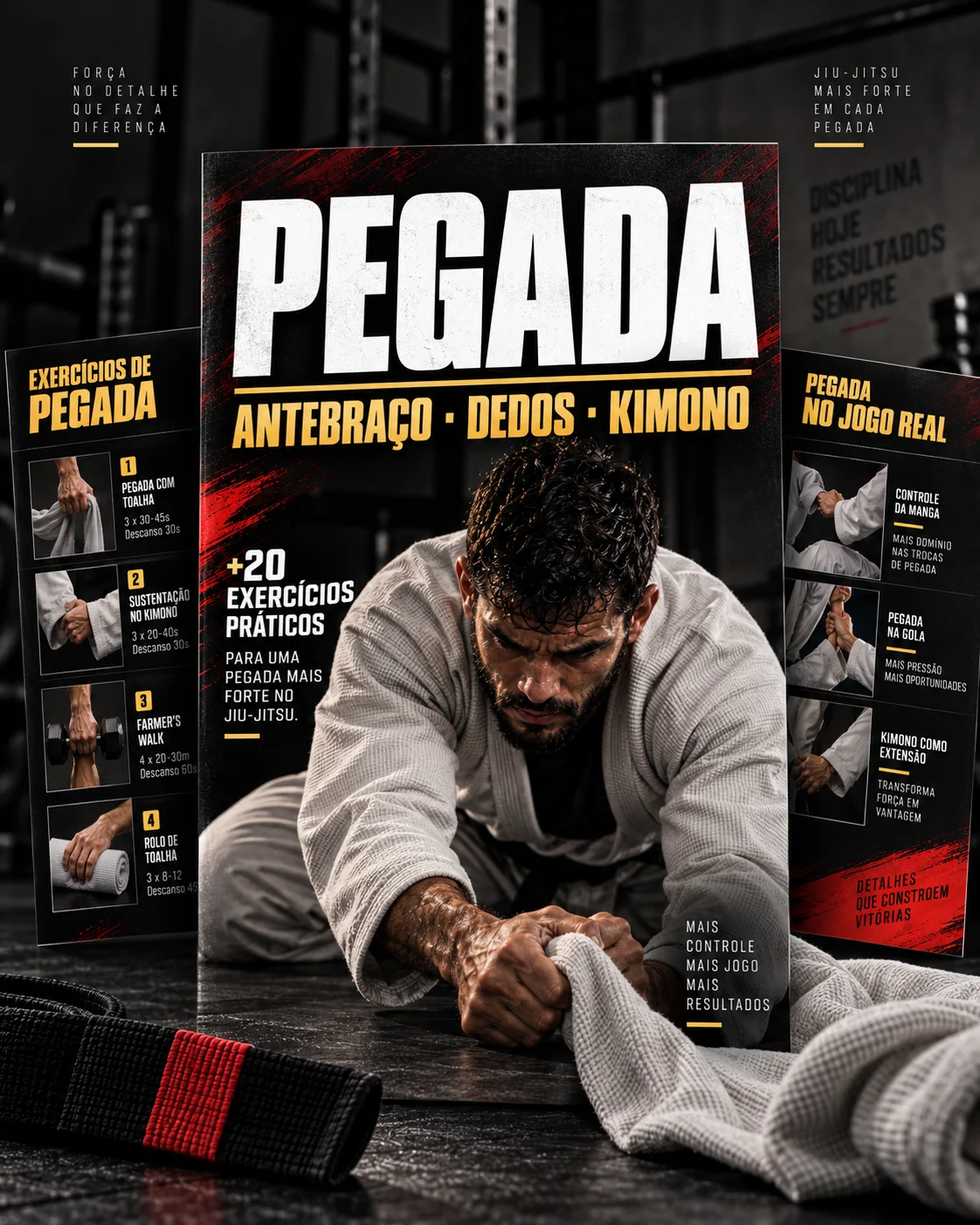 Material de exercícios para fortalecer a pegada